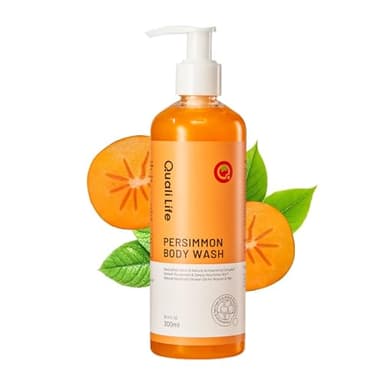 QualiLife Persimmon Body Wash for Old People Smell, Natural Deodorant Bar Soap for Strong Odor Smelly Feet Remove, Cleansing Body Deodorizing for Eliminating Odor