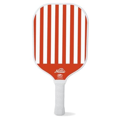 Nettie Pickleball Paddles, USAPA Approved Lightweight Durable Pickle Ball Paddle, Fiberglass Pickleball Racket Gift for Women Men Adults (Red)