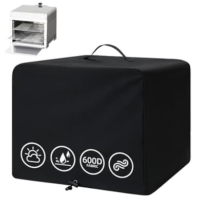 Waterproof Grill Cover for BIG HORN OUTDOORS Infrared Propane Gas Grill, UV/Tear Resistant Portable Steak Broiler Cover for Bighorn 16 inch Grill, 600D Salamander BBQ Grilling Accessories (Cover Only)