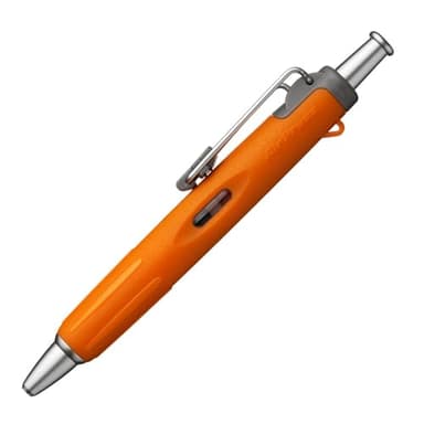 Tombow BC-AP54 Pressurized Permanent Ballpoint Pen (Can Write on Wet Paper/Back), Air Press to Squeeze Ink Ink, 0.7, Orange