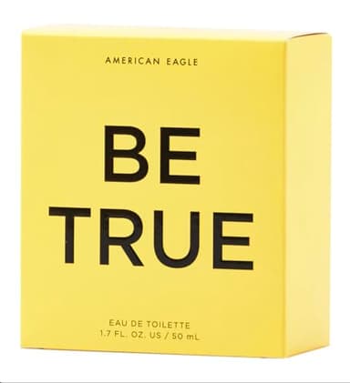 Be True Eau de Toilette Spray by American Eagle 1.7 fl oz yellow box