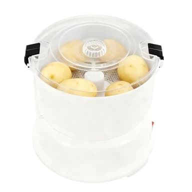 Electric Potato Peeler, Automatic Rotating Potato Peeler, 85w Stainless Steel Automatic Rotating Fruit and Vegetable Peeler with 1kg Capacity, Quick Peeling in 1 Minute, for Home Kitchen