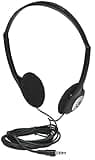 Manhattan On-Ear Wired Stereo Headphone - Long 6ft Cable, Single 3.5mm Plug, Lightweight, Adjustable Headband–for Walkman, CD Player, Computer -177481