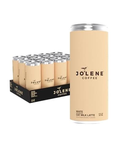 Jolene Coffee – Oat Milk Latte | 8oz Cans | Smooth, Bold, Dairy-Free, Gluten-Free, Non-GMO (12 Cans, Oat Milk Latte)
