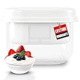 Ultimate Greek Yogurt Strainer - Make Delicious Homemade Yogurt with MORE PROTEIN AND LESS SUGAR - Fine Mesh Nylon Greek Yogurt Maker - 100% BPA Free & Dishwasher Safe with Large 2.3 Quart Capacity