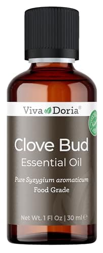 Viva Doria 100% Pure Clove Bud Essential Oil, Undiluted, Food Grade, 30 mL (1 Fluid Ounce)