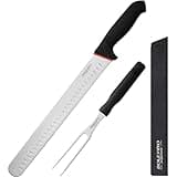 BOLEXINO 12" Carving Knife Set for Slicing, Sharp Premium Ham Slicer Knife, Great for Cut Roasts, Meats, Fruits and Vegetables