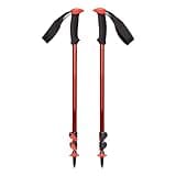Black Diamond Trail Sport Trekking Poles, Two Lightweight Collapsible Aluminum Hiking Sticks with FlickLock Easy Adjustability for Hiking, Trekking, Backpacking, Walking, Camping, and Travel, Octane