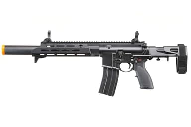 Goldenball x Eagle MC6912 Gas Blowback M4 Airsoft Rifle Ambidextrous GBB- (Black)