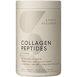 Sports Research Collagen Peptides for Women & Men, Unflavored, 16 oz., Hydrolyzed Type 1 & 3 Collagen Powder Protein Supplement for Healthy Skin, Nails, Bones & Joints