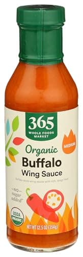365 by Whole Foods Market Organic Buffalo Wing Sauce Medium, 12.5 Ounce