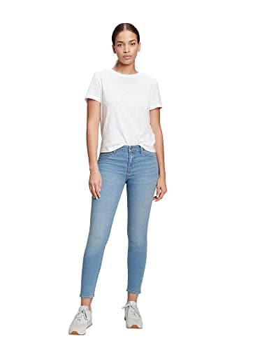 GAP Womens Mid Rise Favorite Jegging Jeans, Light Indigo 10, 31 Regular US