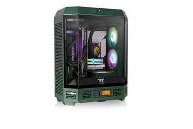 Thermaltake Tower 600 Racing Green Mid Tower; 2x140mm CT Fans Included; 420mm Radiator Support; 400mm GPU Clearance; Hidden Connector Support; Rotatable PCIe Slots; CA-1Z1-00MCWN-00