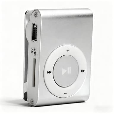 Sport MP3 Players with Clip, Portable Music Player, Screenless MP3 Players, Mini MP3 Player with Earphone and USB Cable(Silver)