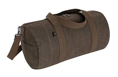 Rothco Waxed Canvas Shoulder Duffle Bag (Brown, 19 inch)