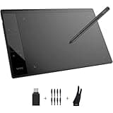 VEIKK A30 V2 Drawing Tablet 10x6 Inch Graphics Tablet with Battery-Free Pen and 8192 Professional Levels Pressure