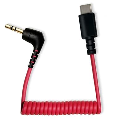 QJYTH Microphone Adapter Compatible with Rode Wireless Go 2/Pro/ME, USB C to 3.5mm TRS Mic Patch Cord Adapter Compatible with iPhone 15,16,Android with Hollyland Lack/M1/M2 and More External Mic