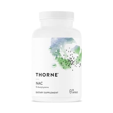 THORNE - NAC - N-Acetylcysteine - 500mg - Supports Respiratory Health & Immune Function - Promotes Liver & Kidney Detox* - Gluten, Dairy & Soy-Free - 90 Servings