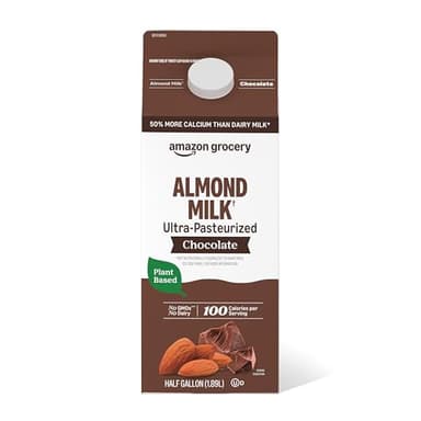 Amazon Grocery, Chocolate Almond Milk, Half Gallon, 64 Fl Oz