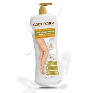 Goicoechea Arnica & Chamomile Body Lotion | Soothes Tired Legs; Hydrates & Refreshes Skin; Non-Greasy Daily Formula; Varicose Veins Cream; Improves Appearance of Varicose Veins, 13.5 Oz, 1-Pack