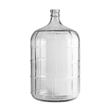 FastRack 5 Gallon Italian Glass Carboy | Clear Fermenter for Wine & Beer | For Home Brewing, Fermentation Jar & Storage | Durable Wine Fermenting Jug | #7 Stopper NOT INCLUDED