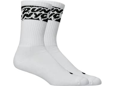 ASICS Unisex CITY RUN CREW SOCK TRAINING Accessories, M, BRILLIANT WHITE