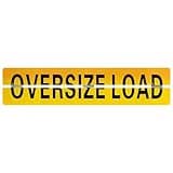 Yaocom 1 Pack Oversize Load Sign 12" x 60" Hinged Aluminum Wide Load Banner for Trucks and Trailers