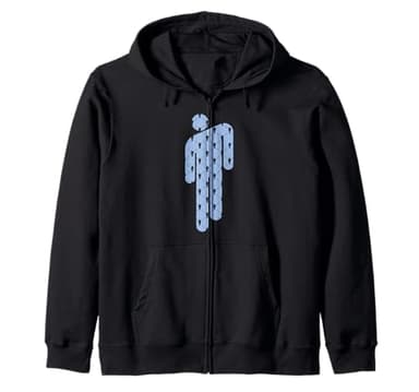 Billie Eilish Official Blue Blohsh Zip Hoodie
