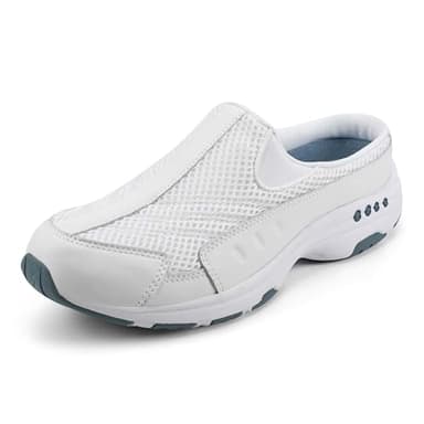 Easy Spirit Womens Traveltime Mule, White 130, 8 US