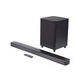 JBL Bar 5.1 - Soundbar with Built-in Virtual Surround, 4K and 10" Wireless Subwoofer (JBL2GBAR51IMBLKAM), Black