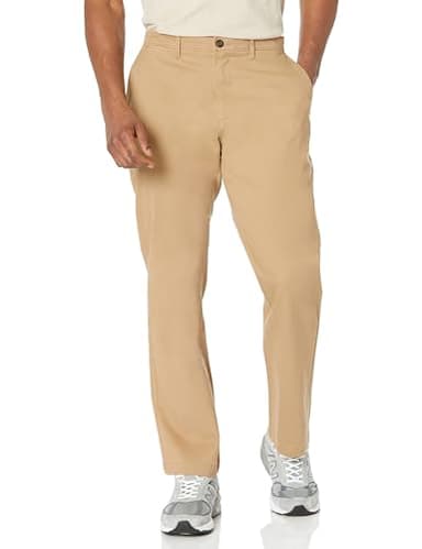 Amazon Essentials Men's Casual Stretch Chino Pant, Mushroom Brown, 36W x 32L