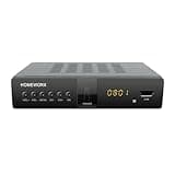 2024 Version Digital TV Converter Box, ATSC Digital Converter Box with TV Tuner, TV Recording, USB Multimedia Function, 1080P HDMI Output, Metal Case, Clear QAM, by Mediasonic HomeWorx (HW250STB)