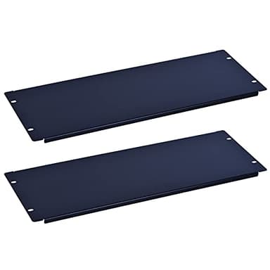 RackPath 4U Blank Rack Mount Panel Spacer for 19in Server Rack Enclosure or Network Cabinet – 2 Pack