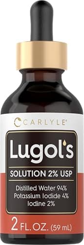 Carlyle Lugols Iodine 2 Percent 2 fl oz | Potassium Iodide and Iodine Solution 2% Liquid Drops