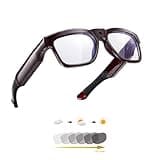 OhO sunshine 64GB WiFi Camera Glasses,Streaming Video-only & Photos from Glasses to App with Ultra Full HD Camera and Transitional Blue Light Blocking Lens