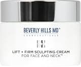 Beverly Hills MD Lift & Firm Sculpting Cream- Tighten & Tone Skin, Anti-Aging Lotion for Smooth, Moisturized Complexion- Lift and Smooth Face, Neck, Décolleté w/Silk Peptides, + Aloe Vera, Vitamin E