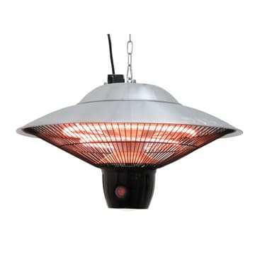 Westinghouse Outdoor Ceiling Patio Heater, Water Resistant, Adjustable Heat Output Up to 1500W, Auto Shut Off Overheat Protection, Hanging Infrared Heater for Patio Cover, Gazebo, Pergola, & More