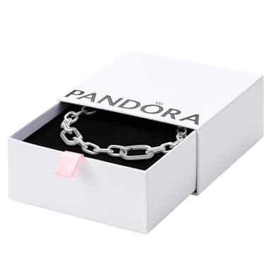 PANDORA ME Link Chain Bracelet - Bracelet for Women - Compatible with ME Charms - Features 2 Connectors - Gift for Her - Sterling Silver - With Gift Box - 7.9"