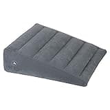 WEY&FLY Inflatable Wedge Pillow - Polyvinyl Chloride Lightweight and Portable, Fast Inflating/Deflation Through The Valve, Suitable for Travel/Inflatable Portable Bed Wedge 23.6" x 22" x 7"