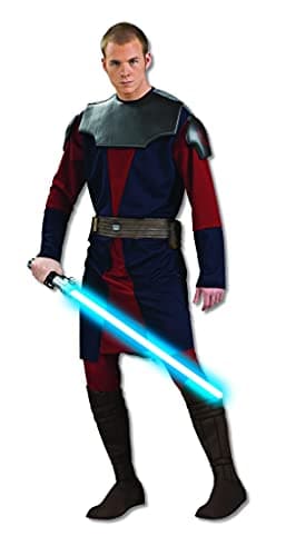 Rubies Costume Co. Men's Star Clone Wars Deluxe Anakin Skywalker Costume, Multicolor, X-Large
