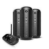 Avantree Harmony 2 - [Bluetooth Version] Advanced Multi-Room Wireless Stereo Speaker System for Home & Outdoor, with Bluetooth & Wired Input Options, Set of 3 - Each Speaker Can Be Used Independently