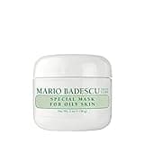 Mario Badescu Special Mask for Oily Skin, Clay Mask Face Care Ideal for Oily or Sensitive Skin, Oil-Absorbing Bentonite, Kaolin and Magnesium Carbonate Pore Minimizer Clay, 2 Oz