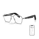 GetD Smart Glasses, Wireless Bluetooth, 11H Battery Life, Anti-Blue Light UV Protection, Voice Control Smart Glasses with Built-in Mic & Speakers, Smart Audio Eyewear for Gaming Meeting