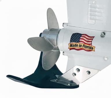 Hydro-Shield Hydrofoil Boat Stabilizer - Skeg-Mounted Shield for Motors with Marine Grade Mounting Bracket - Available in 4 Sizes - Improve Performance, Shield Your Propeller, and Protect Marine Life