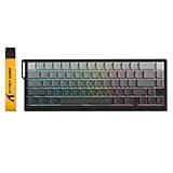 ATTACK SHARK X68PRO HE 60% Wireless Rapid Trigger Gaming Keyboard with Adjustable Actuation,8K Polling Rate,Hall Effect Magnetic Switch,Hot-Swap,RGB Backlit,BT/2.4GHz/Wired,for FPS Games-Moonlit Night