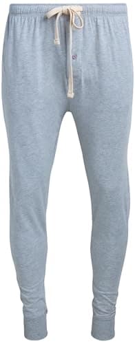 Lucky Brand Men's Jogger Pants - Cozy Sueded Knit Bottom Joggers for Men - Breathable Mens Lounge Sweatpants (S-XL), Size Large, Heather Grey