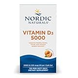 Nordic Naturals Vitamin D3 5000, Orange - 120 Mini Soft Gels - 5000 IU Vitamin D3 - Supports Healthy Bones, Mood & Immune System Function - Non-GMO - 120 Servings