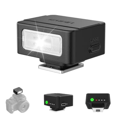 ULANZI SL01 Mini Flash Speedlite, GN8 6500K Camera Flash Light Compatible with Sony Canon Fuji Nikon Panasonic Pentax Olympus Leica Camers Flash, 4 Power Levels Mini Camera Flash NOT for Sony ZV-1F