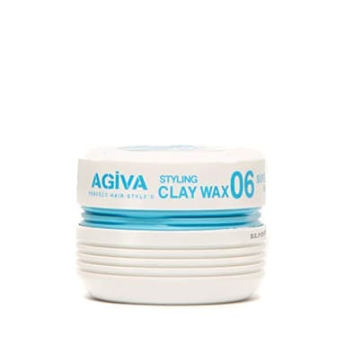 Agiva Hair Styling Fiber Clay Texture Wax 06 Medium Hold Perfect Control Natural Finish 6oz