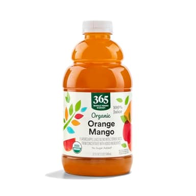 365 by Whole Foods Market Organic Orange Mango Juice, 32 FZ